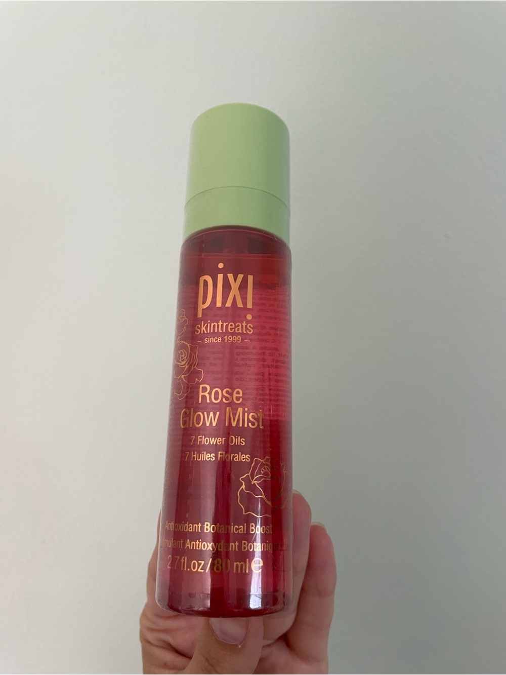 SEALED brand new Pixi Rose Glow Mist Pink Bottle with Gold Lettering
